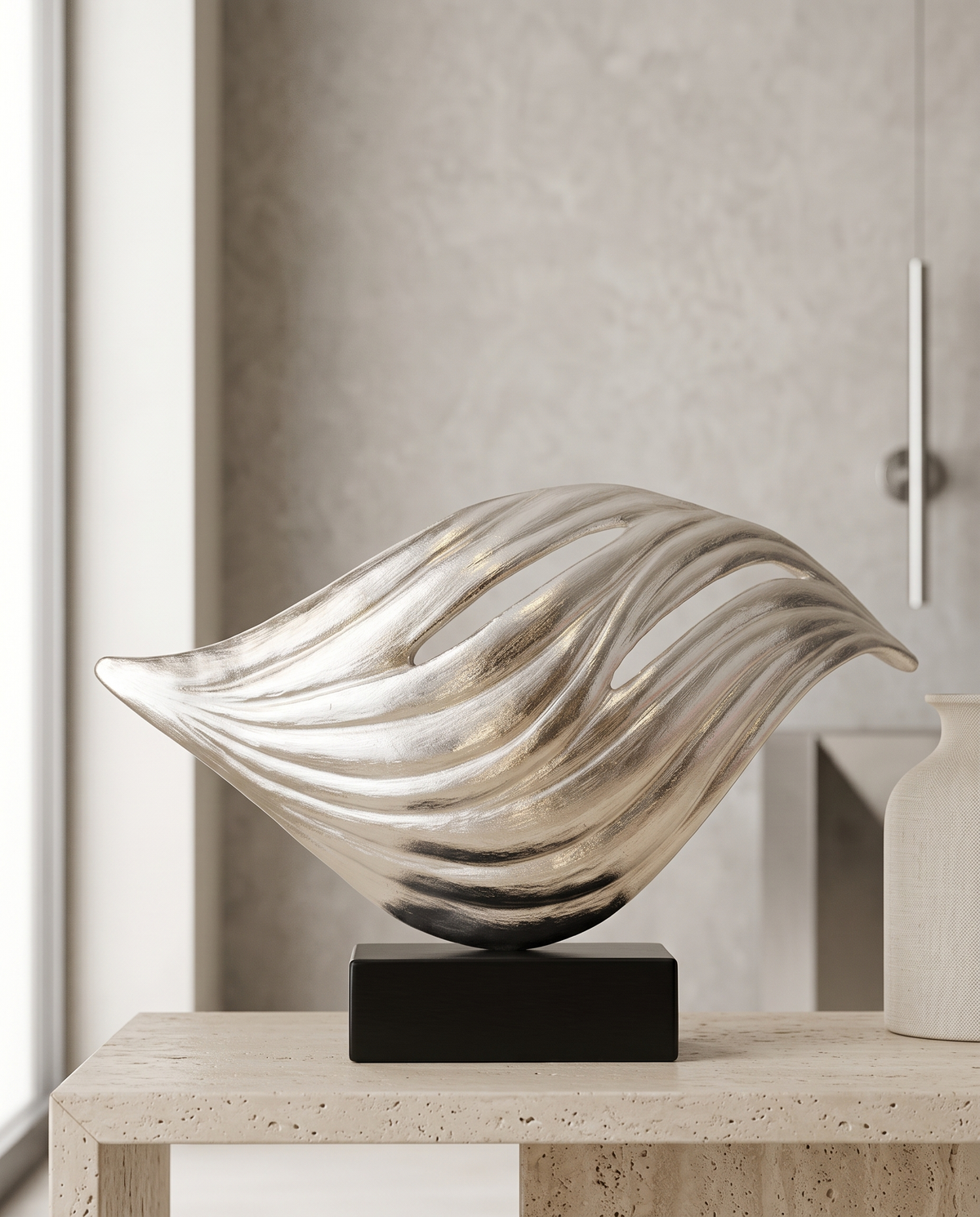 Copper Wave Sculpture – Edza Decor VII