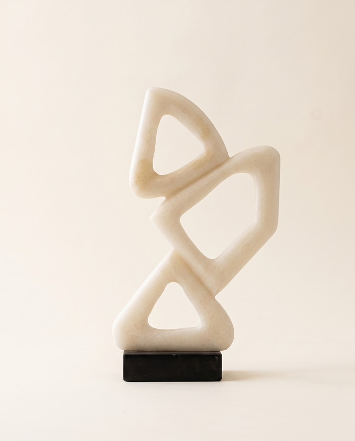 Geometric Marble Sculpture