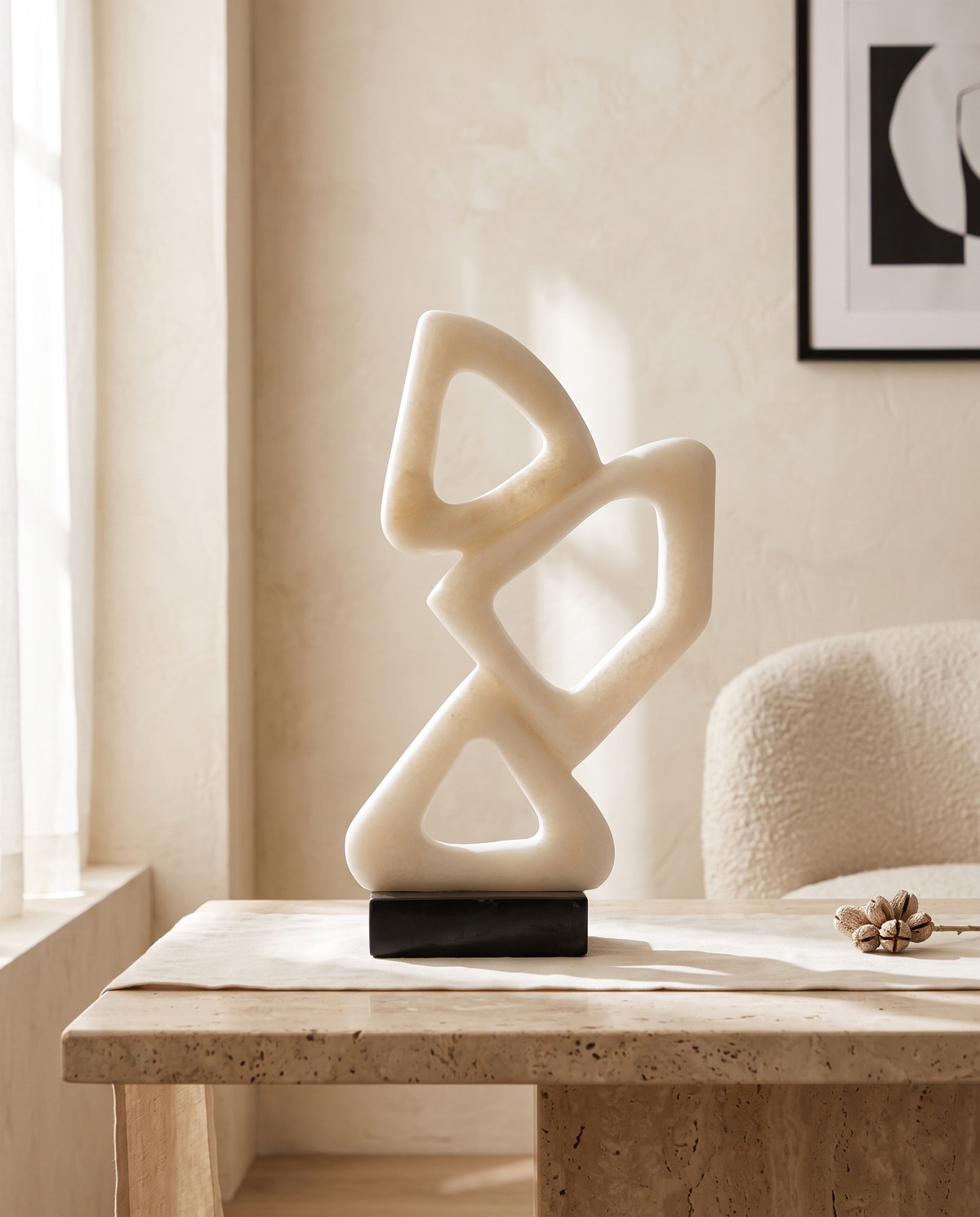 Geometric Marble Sculpture