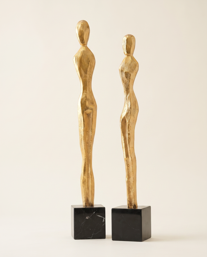 Brass Human Figure Decorative Object IV