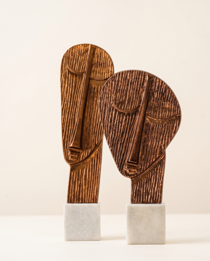 Abstract Brass Face X