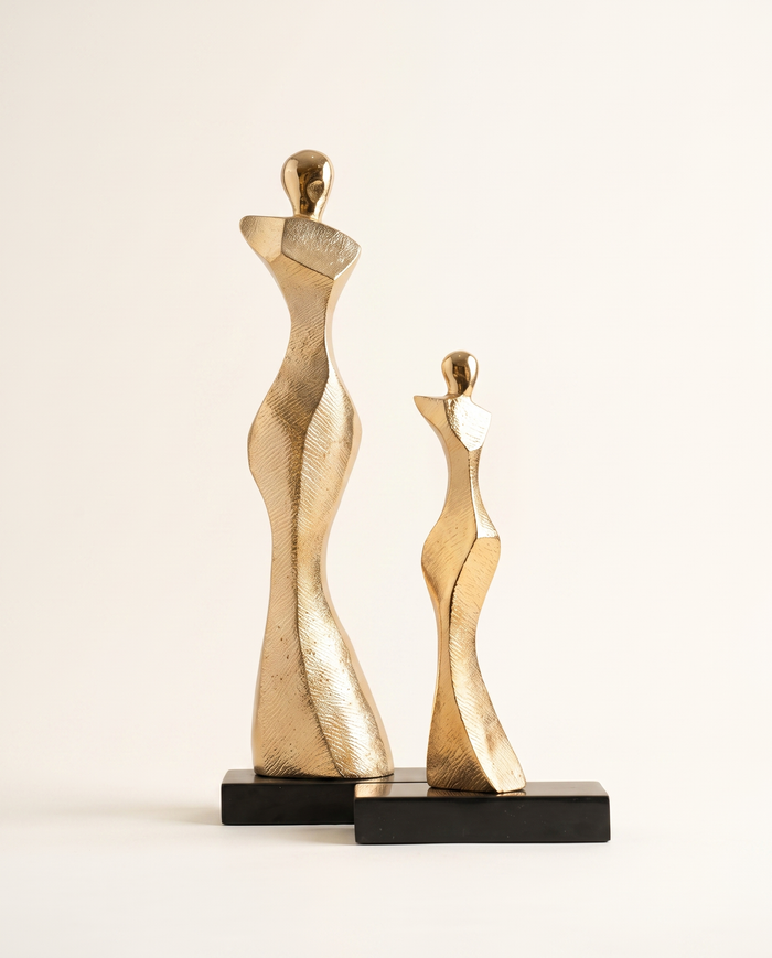 Brass Woman Bust Decorative Object II