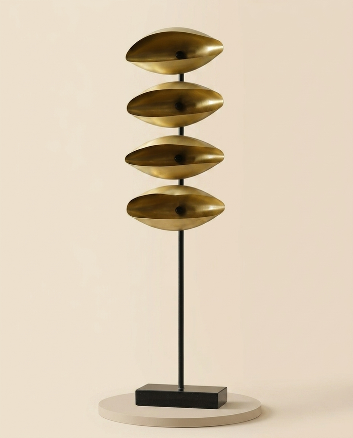 Quadruple Shell Decorative Object