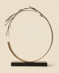 Circle Decorative Object with Leaf