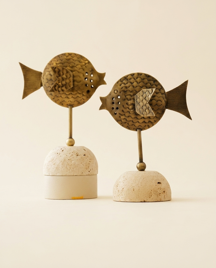 Fish Decorative Object — Antiqued II
