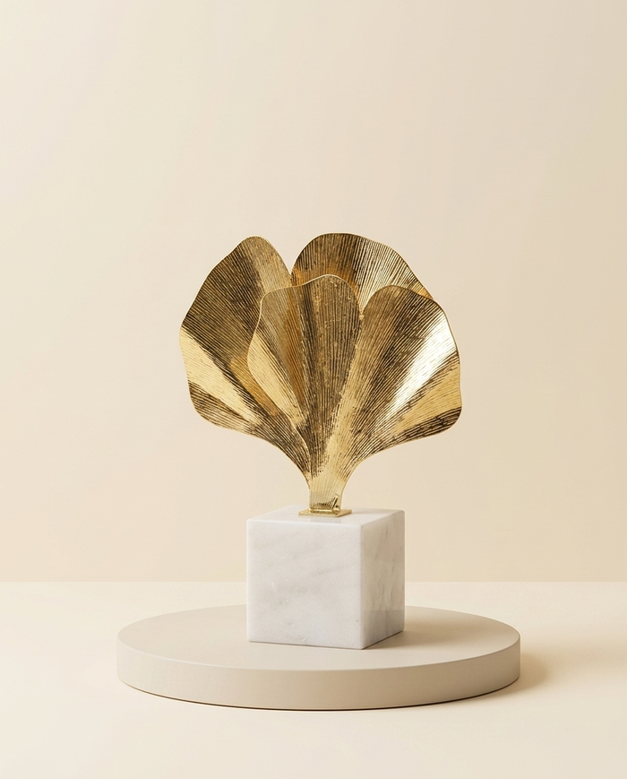Gynco Decorative Object with Two Leaves