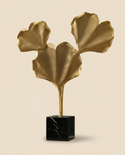 Gynco Tree Decorative Object with Three Leaves