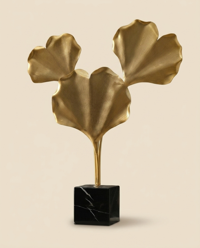 Gynco Tree Decorative Object with Three Leaves
