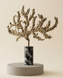 Mini Tree Decorative Object - warm ivory studio hero shot