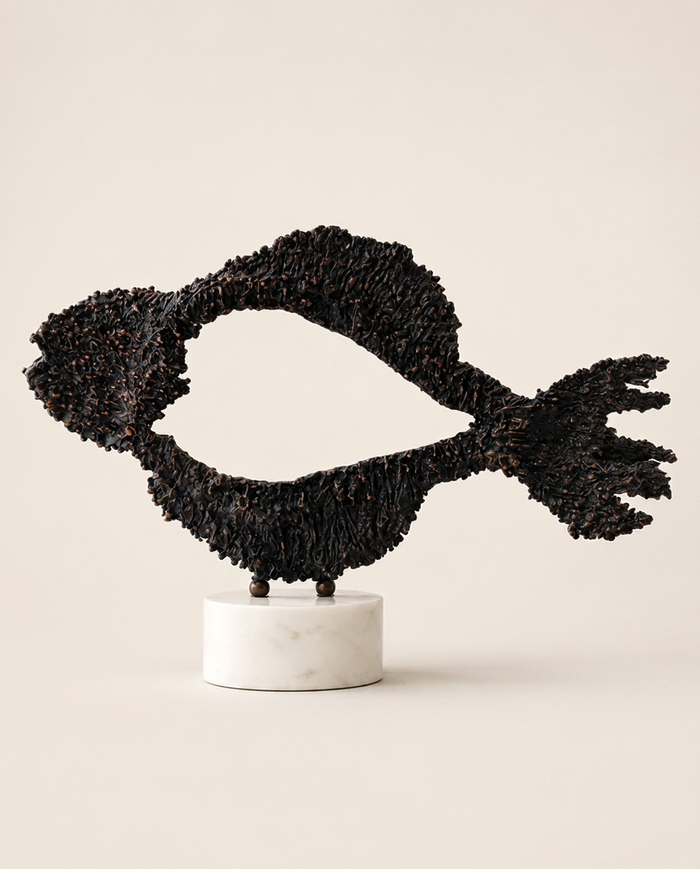 XL Fish Decorative Object Black