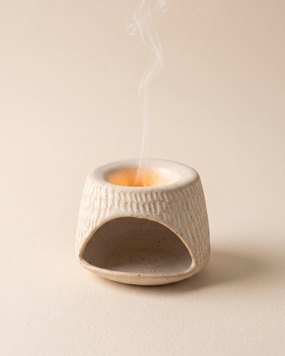 Hic Ceramics Snow White Handcrafted Stoneware Censer