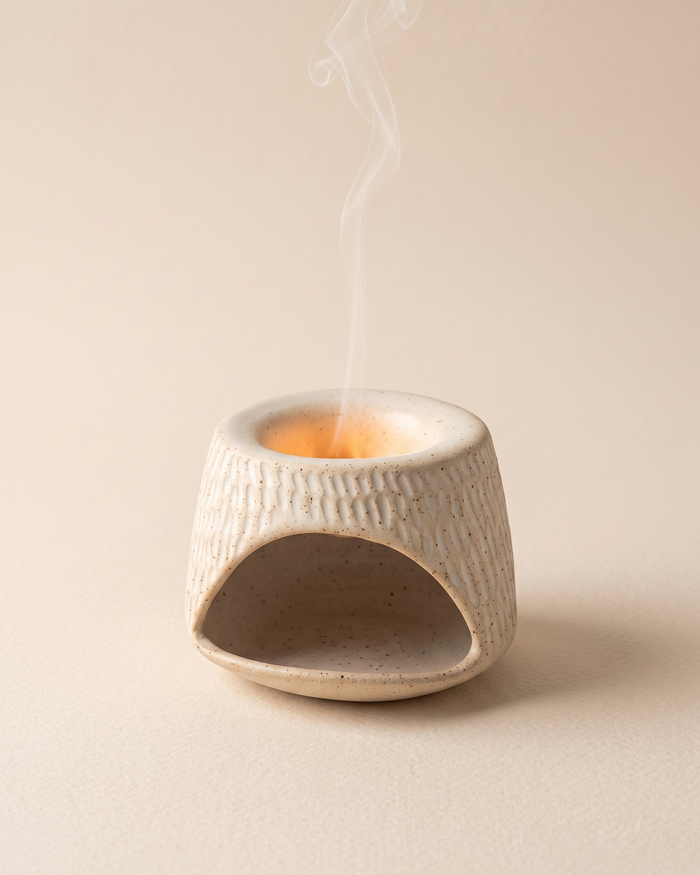 Hic Ceramics Snow White Handcrafted Stoneware Censer