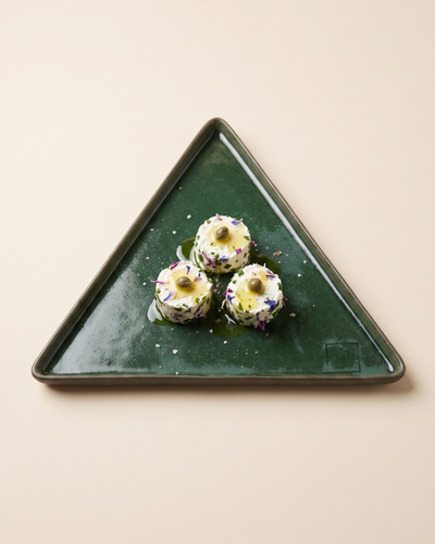 Hic Ceramics Large Triangle Plate — Handcrafted Stoneware Serving Plate