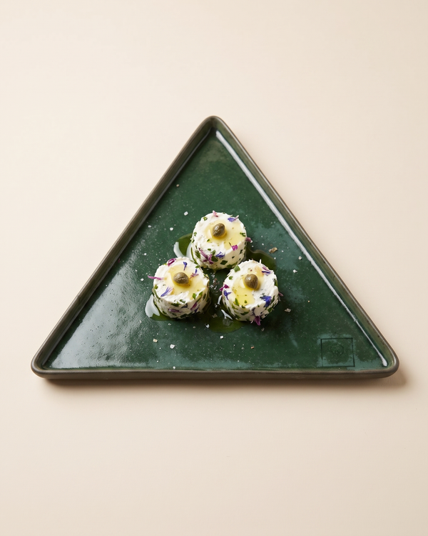 Hic Ceramics Large Triangle Plate — Handcrafted Stoneware Serving Plate