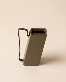 Hic Ceramics Khaki Rectangular Small Stoneware Mug with Removable Stainless Steel Handle — product photo