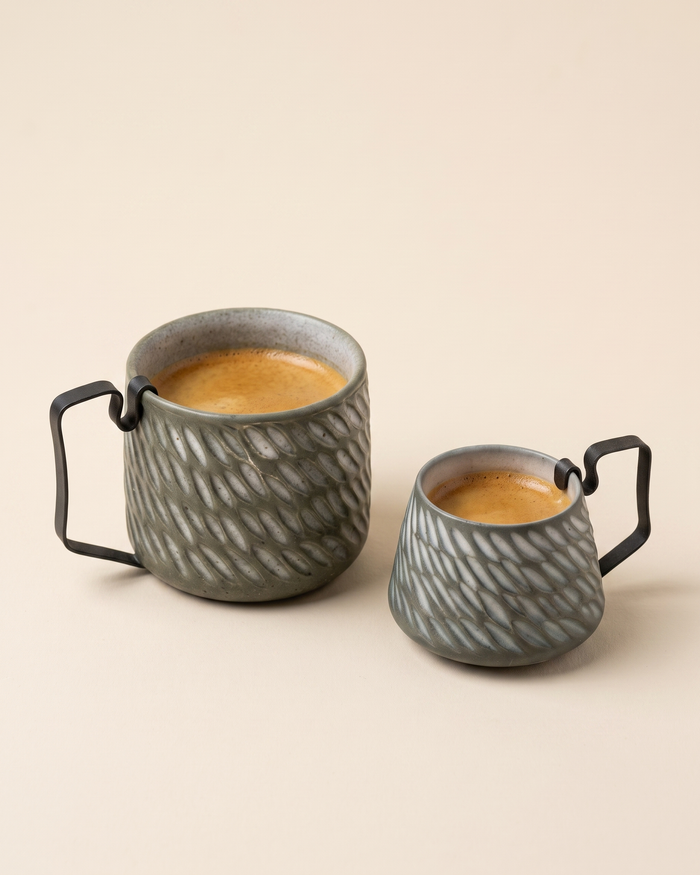 Hic Ceramics Small Cup Recif — Handcrafted Stoneware Espresso Cup