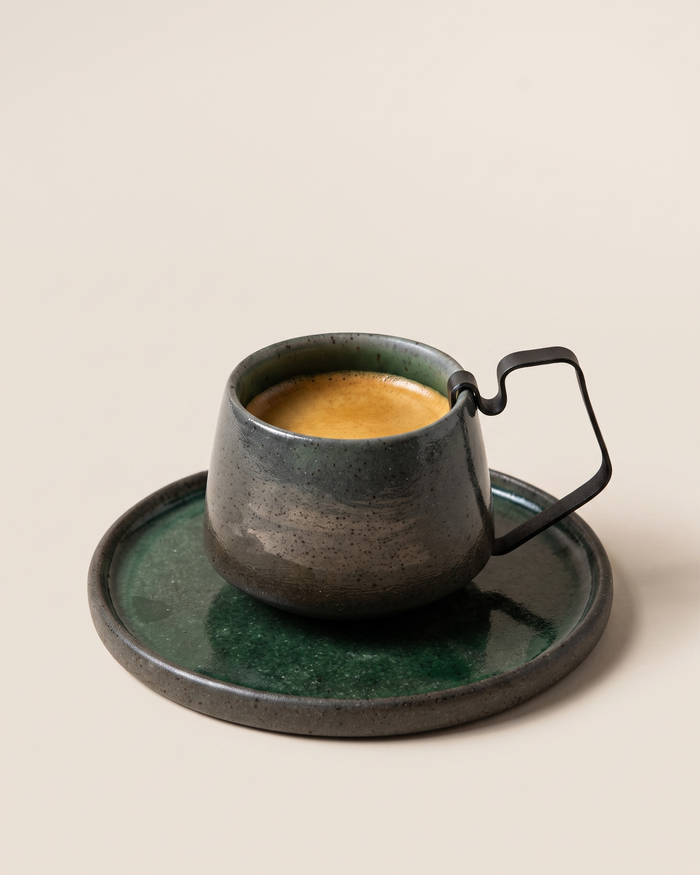 Hic Ceramics Small Stoneware Cup — Handcrafted Espresso Cup with Removable Handle