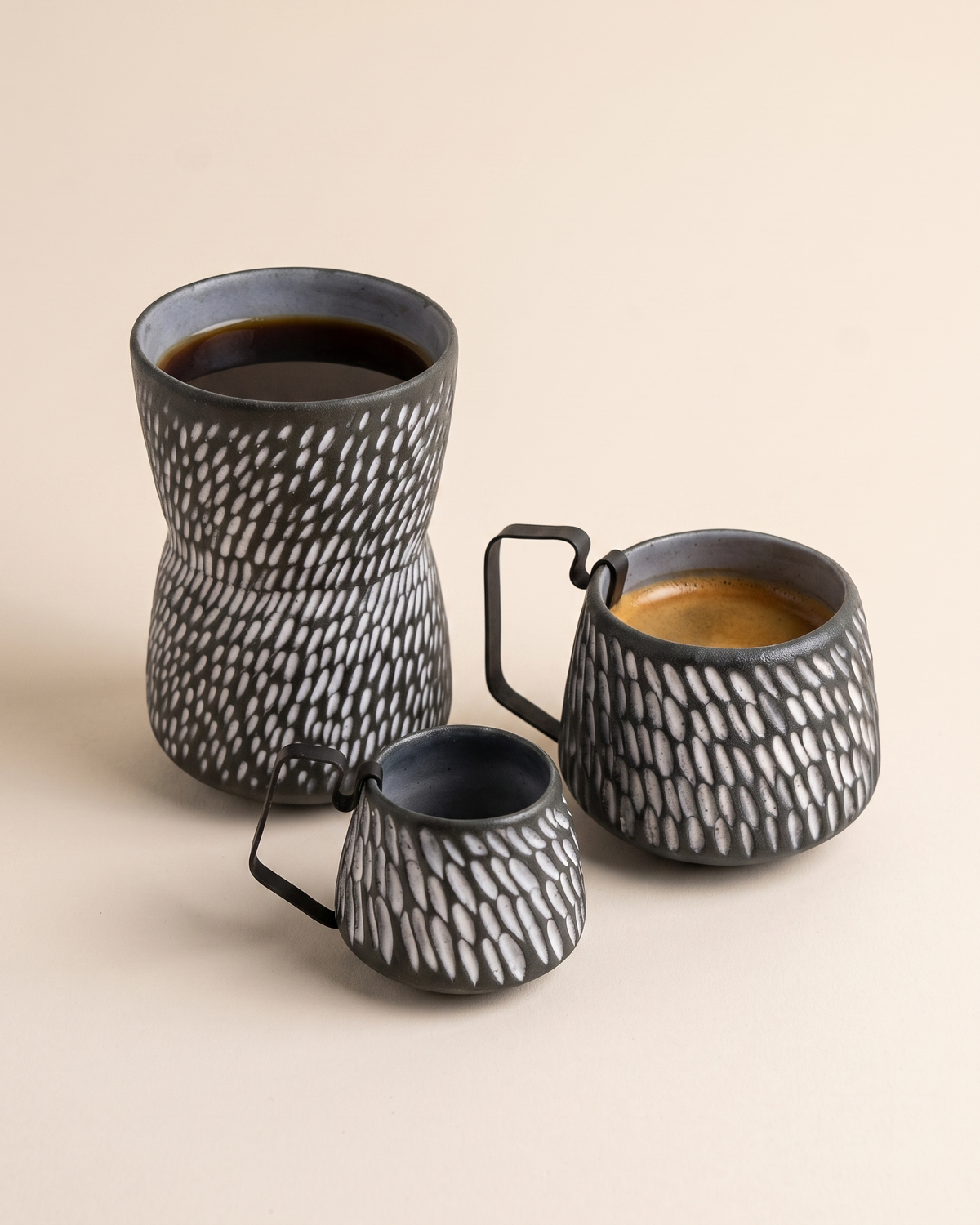Hic Ceramics Stone Cup Set Recif — product photo