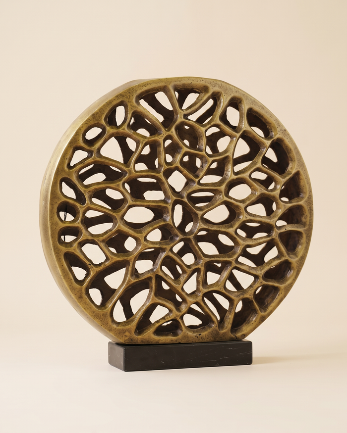 Honeycomb-Textured Decorative Object
