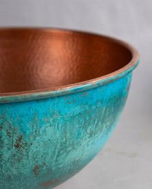 Verdigris Solid Copper Foot Bath Bowl & Pedicure Spa Basin – view 4