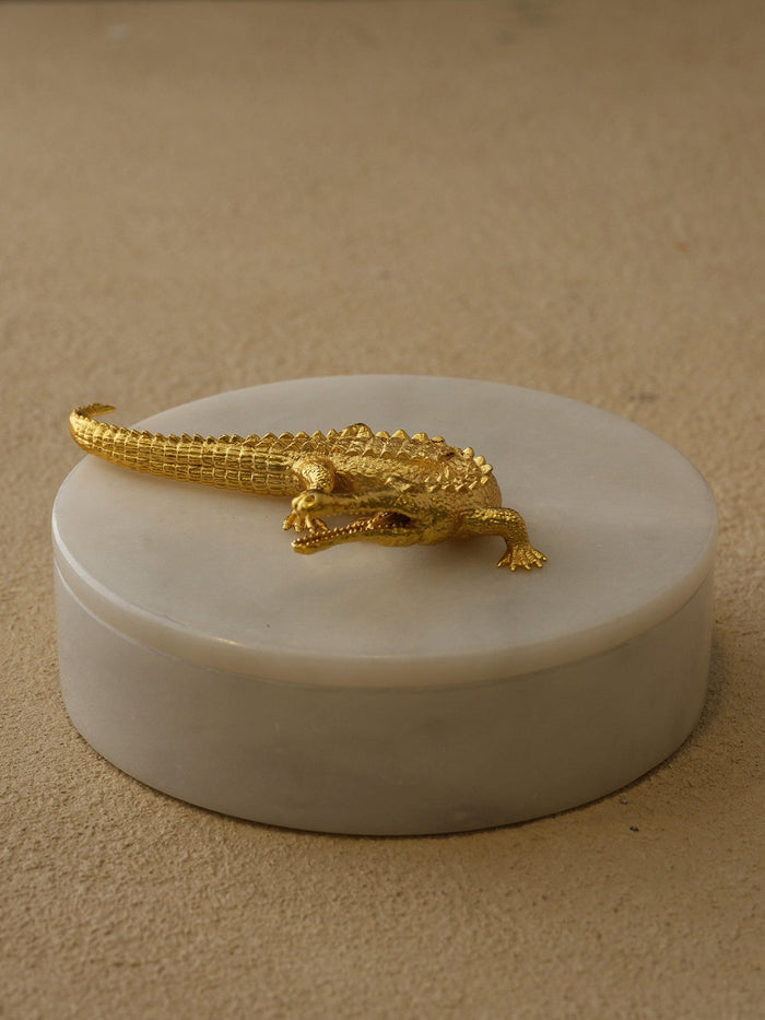 Crocodile Marble Box