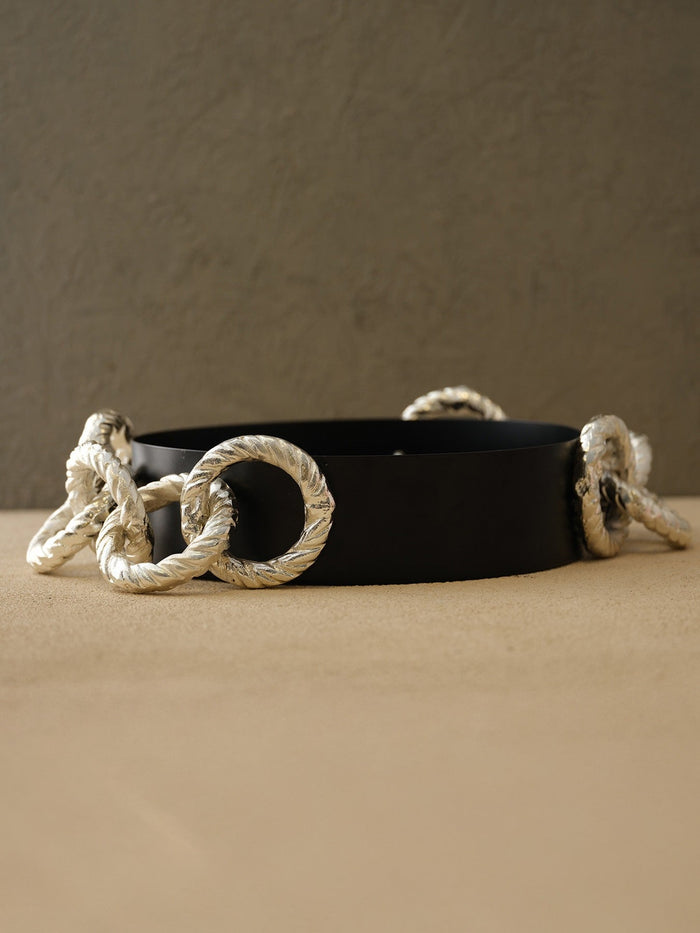 Flat Bowl with Two Rope Handles II