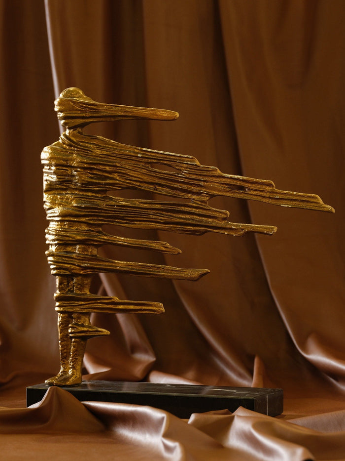 Brass Wind Woman Sculpture II