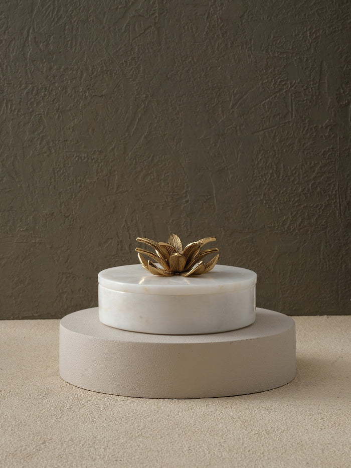 White Marble Sphere Bonbonniere
