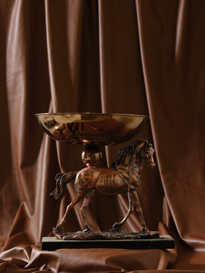 Large Bowl with Horse