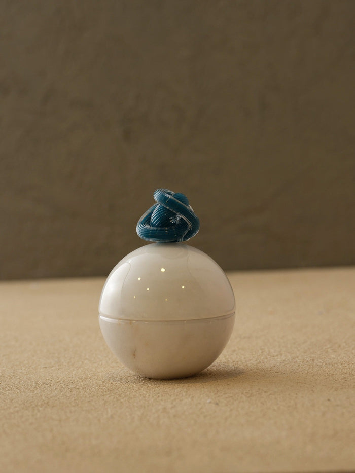 Luna Bleu Crystal Loop Marble Bonbonnière