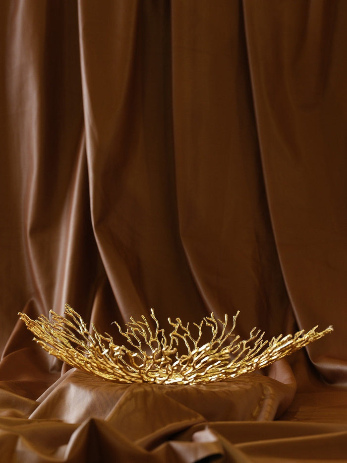 XL Brass Branch Decorative Object — Gold