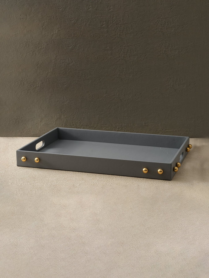 Lexi Black Marble Candle Holders With Brass Floral Detail