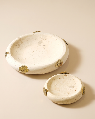 Lexi Travertine Tray Set of 2
