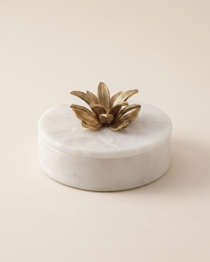 White Marble Sphere Bonbonniere