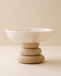 Marble Bowl on Travertine Base II