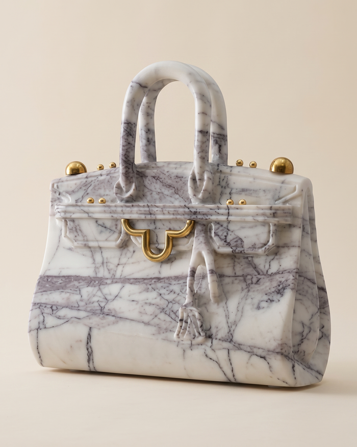 Marble Handbag Sculpture V