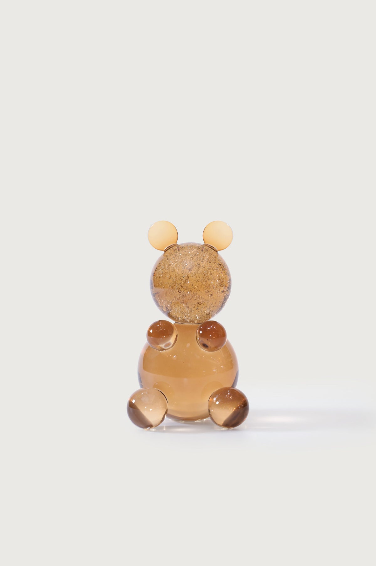 Glass Bear Figurine — Honey Amber