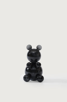 Glass Bear Figurine — Jet Black