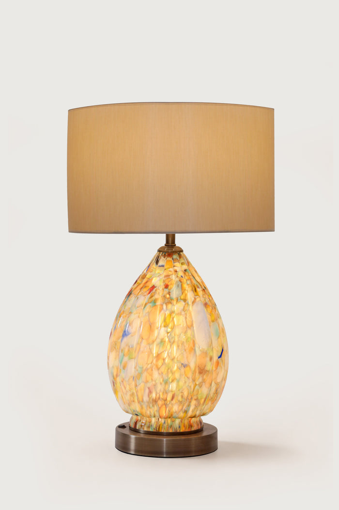 Pumpkin Glass Table Lamp