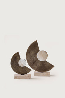 Brass Crescent Decorative Object II — Bels & Pearl