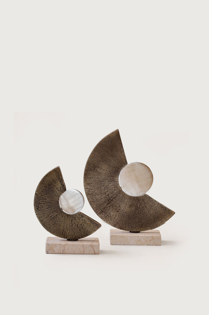 Brass Crescent Decorative Object II (Set of 2)