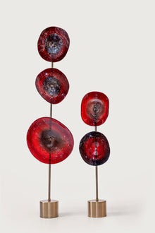 Murano Glass Disc Floor Sculpture — Bels & Pearl