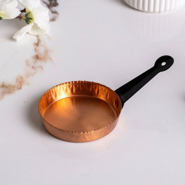 Miniature Dollhouse Copper Frying Pan & Copper Collectible Ornaments