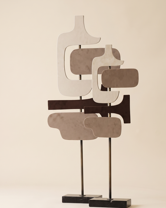 Multicolor Nubuck Decorative Object III