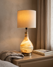 Murano Glass Table Lamp IX — styled interior