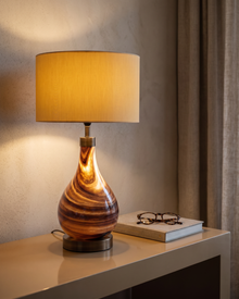 Murano Glass Table Lamp VIII — styled interior