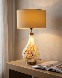 Murano Glass Table Lamp X — styled interior