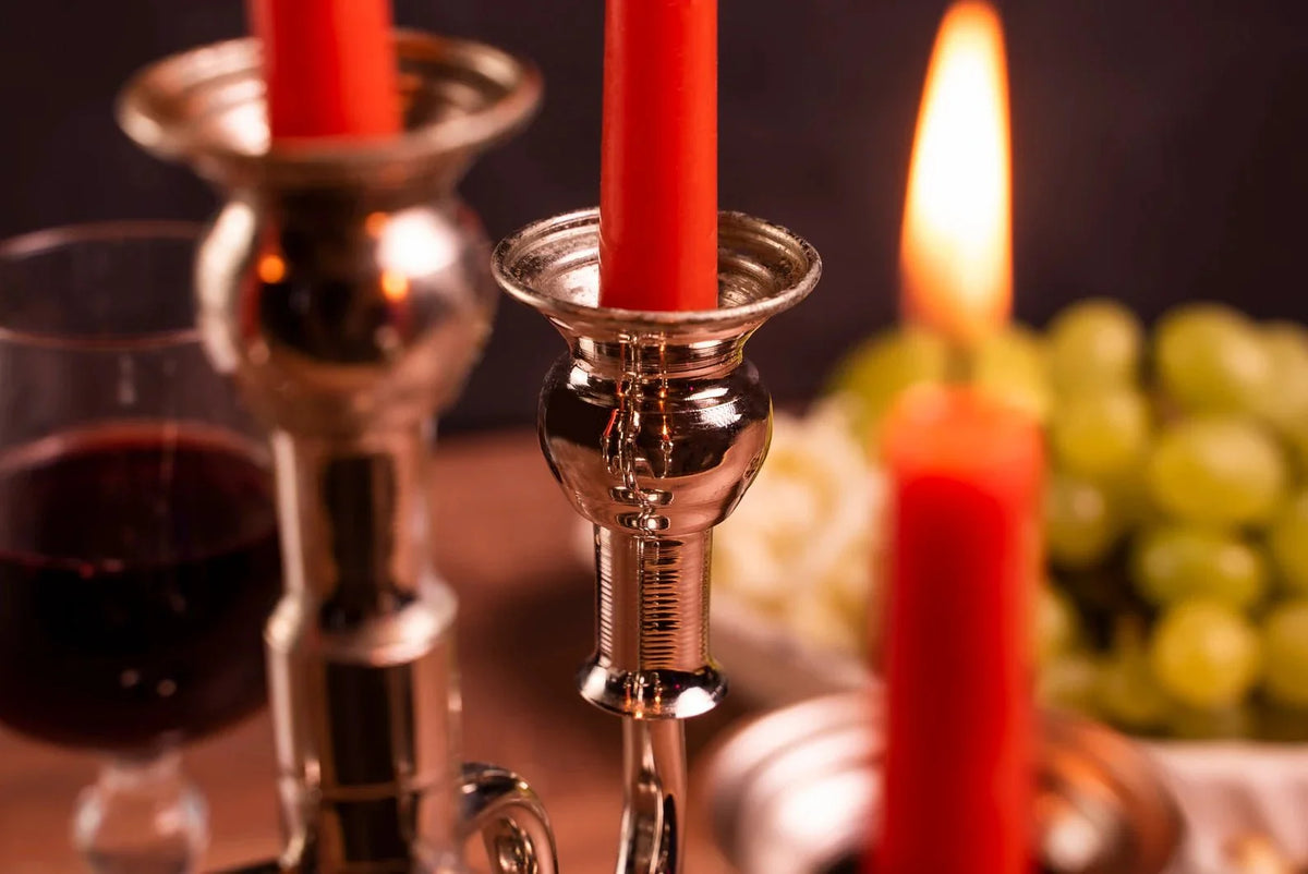 Handmade Nickel Candlestick Holder | Copper Vintage Home Decoration Ornaments - Alfiq's Store