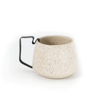 Hic Ceramics Stone Medium Cup Recif — Handcrafted Stoneware Cup with Removable Handle