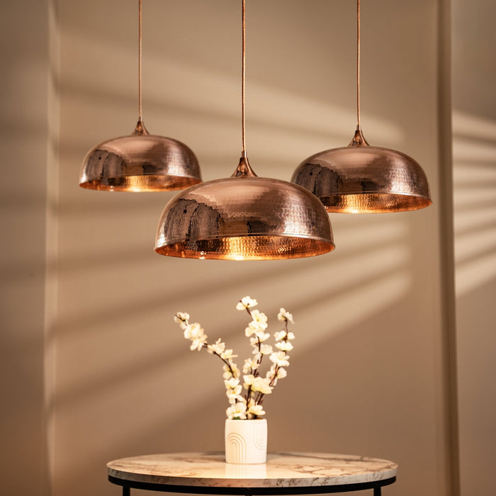 Handmade Solid Copper Pendant Light – Timeless Elegance for Any Space